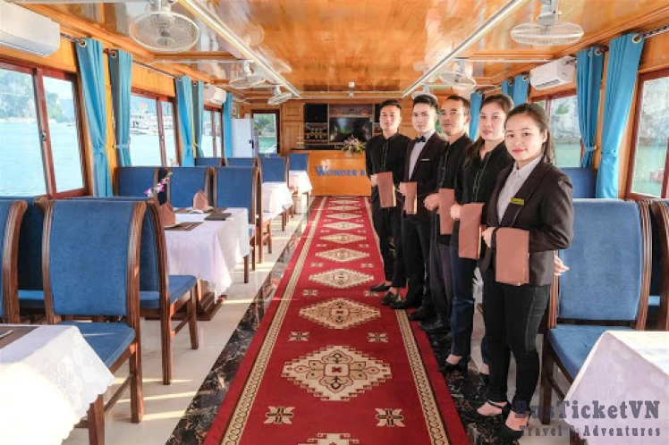 Wonder Bay Luxury Cruise Halong Bay 1 Day Trip - Vietnam Cruise & Travel Experiences | BusTicketVN - Slide 2